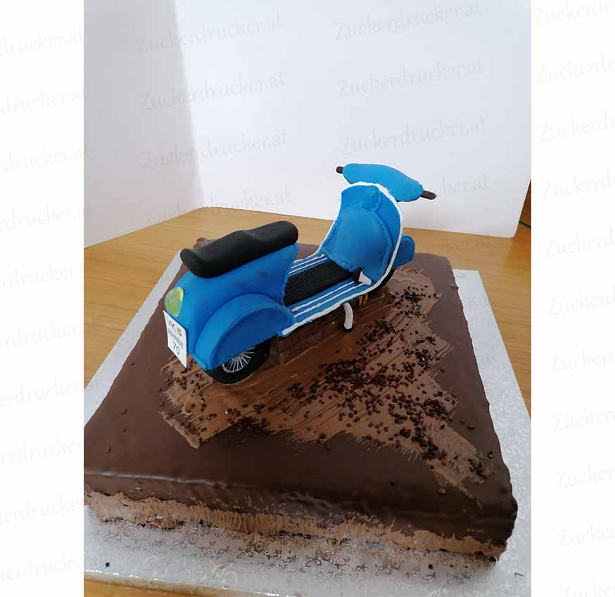 Vespa2 Handgemachtes Modell eines Motorrollers