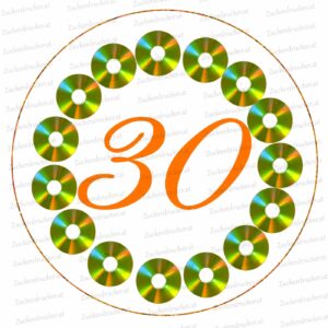 30 mit CD hintergrund
