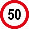 Verkersschild "50"